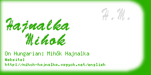 hajnalka mihok business card