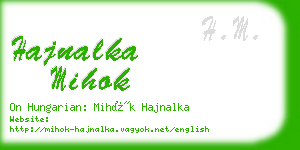 hajnalka mihok business card